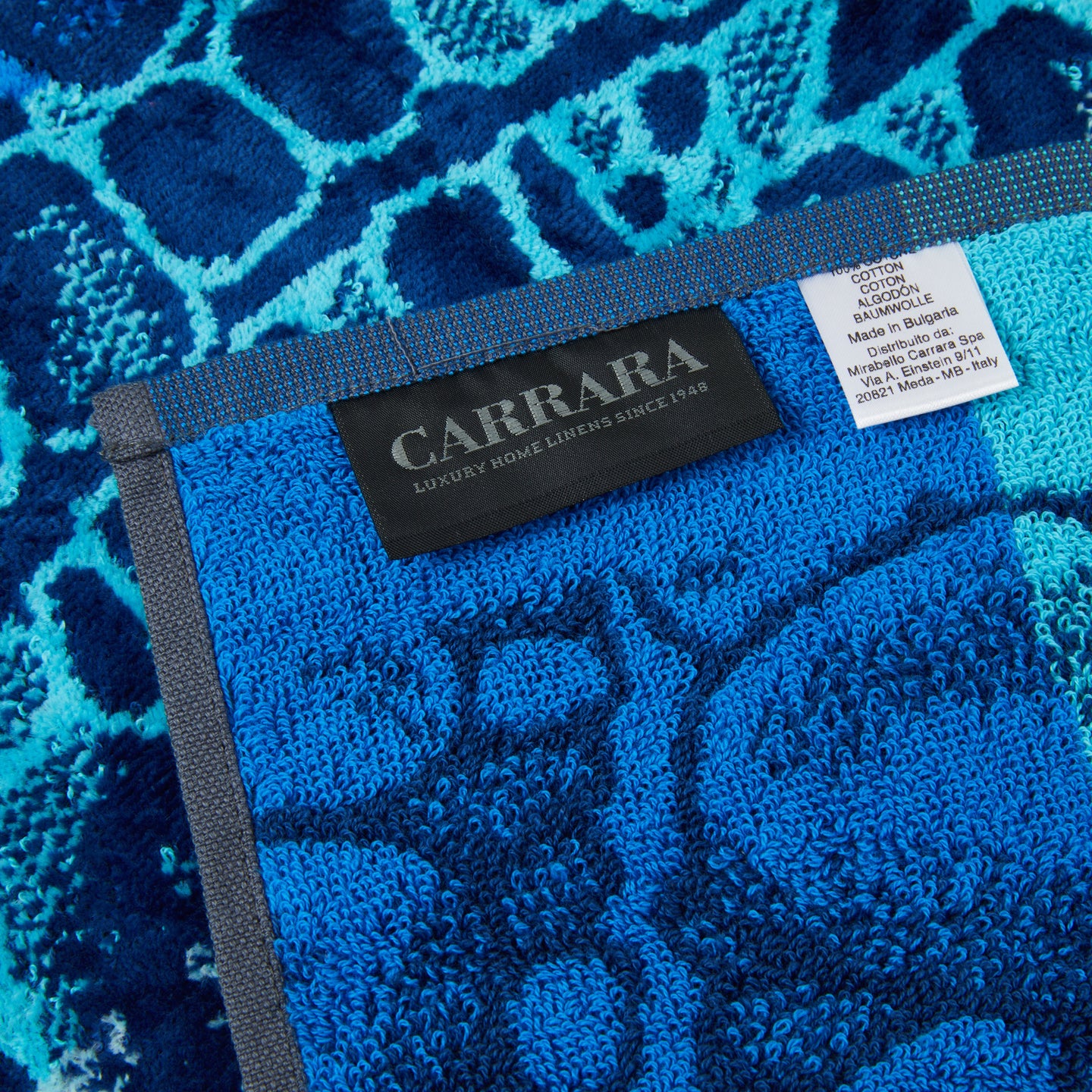 Asciugamano con Ospite Carrara Ocean Moderno in Spugna