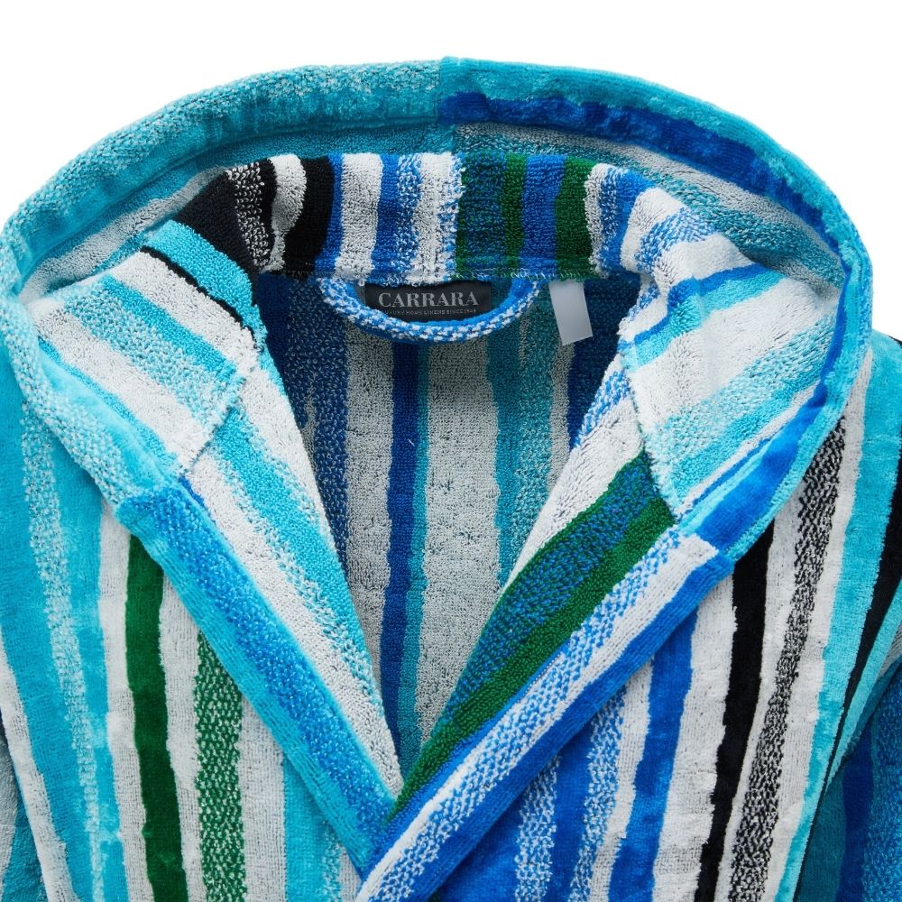 Accappatoio con Cappuccio Carrara Shangai Moderno in Spugna