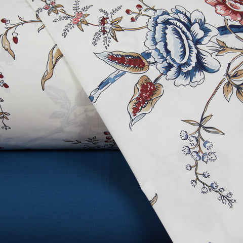 Completo Lenzuola Mirabello Life Moderno in Percalle