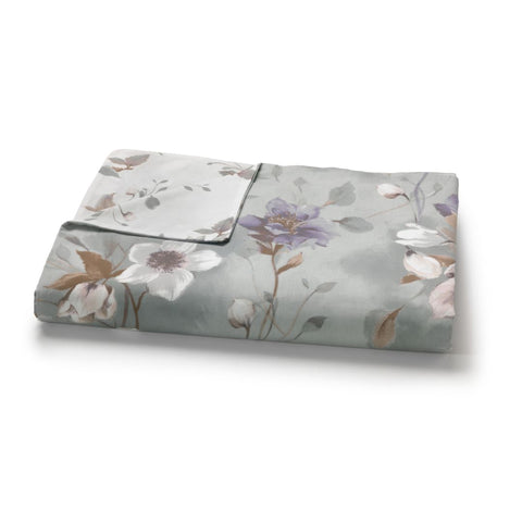 Copripiumino con federe Mirabello Bucaneve Floreale in Percalle