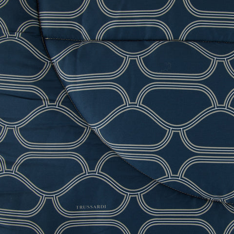 Trapunta Trussardi Bloom Geometrico in Raso di cotone