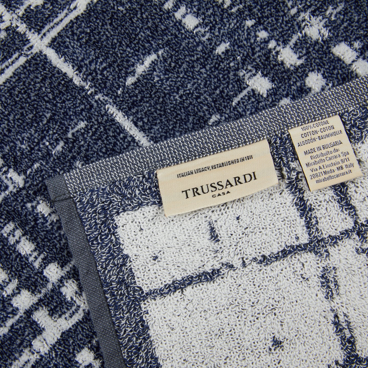 Asciugamano con Ospite Trussardi Scratch Moderno in Spugna