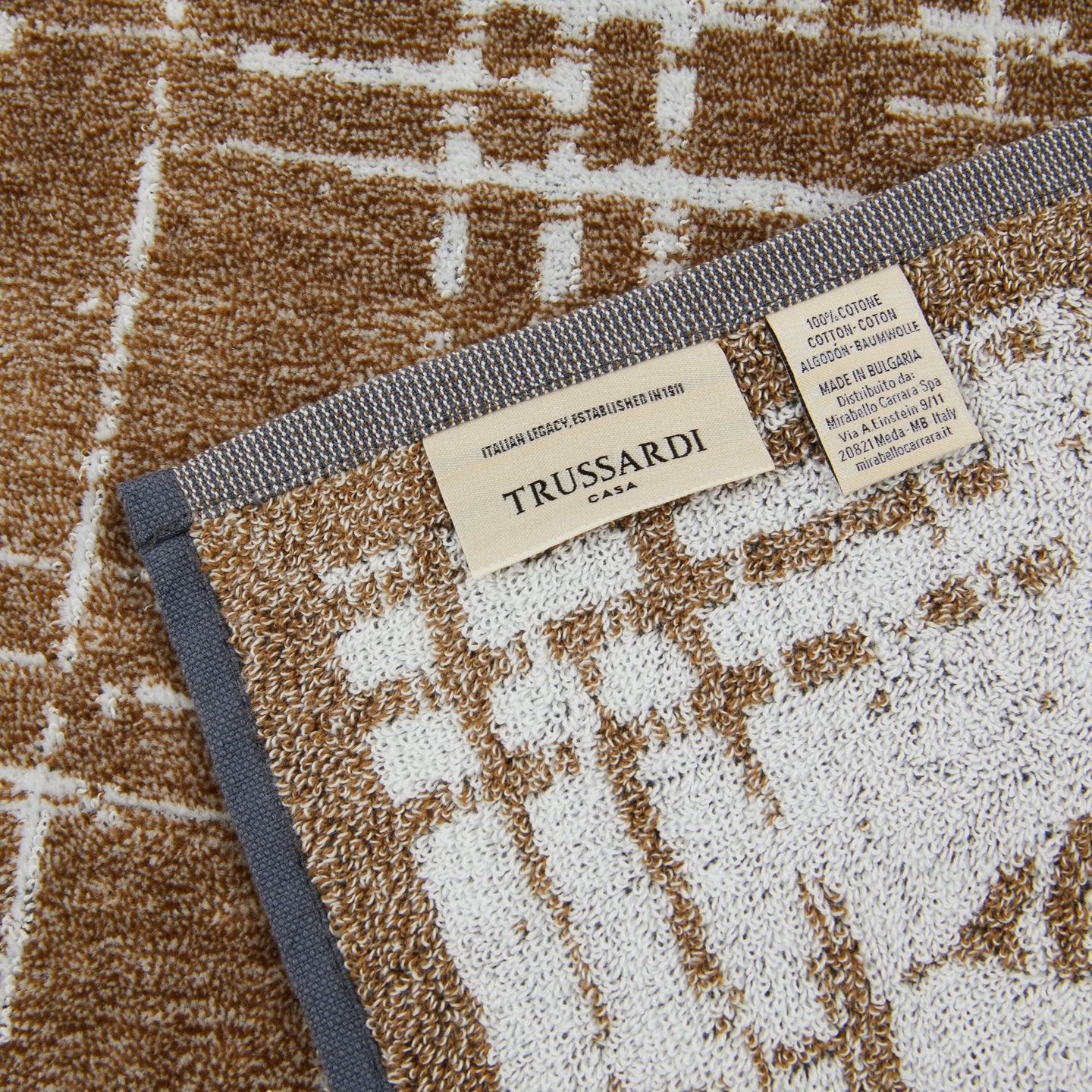 Telo Bagno Trussardi Scratch Moderno in Spugna