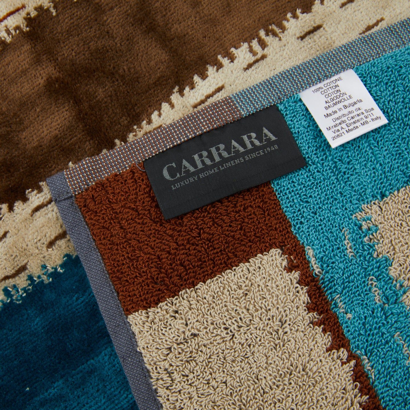 Asciugamano con Ospite Carrara Daza Moderno in Spugna