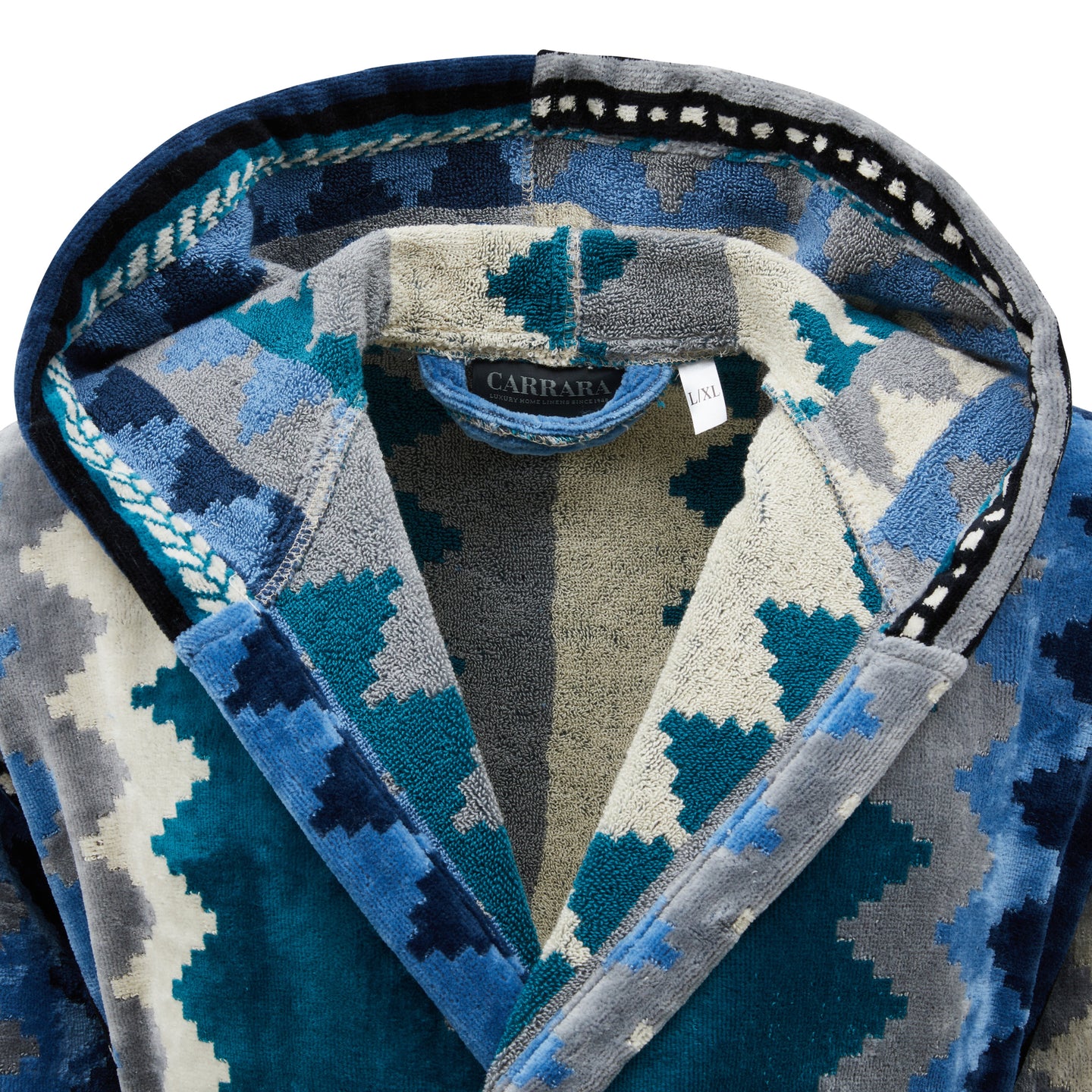 Accappatoio con Cappuccio Carrara Oseye Moderno in Spugna