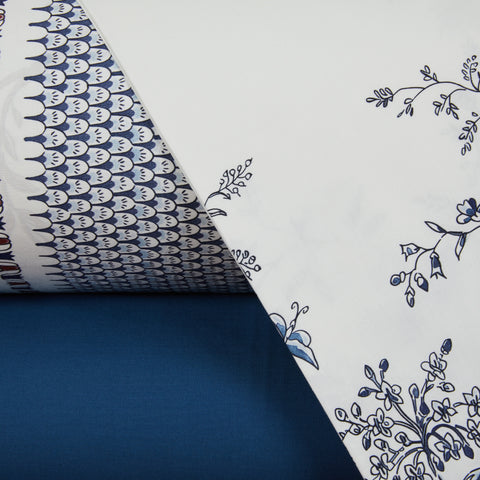 Completo Lenzuola Mirabello Tree of life Floreale in Percalle