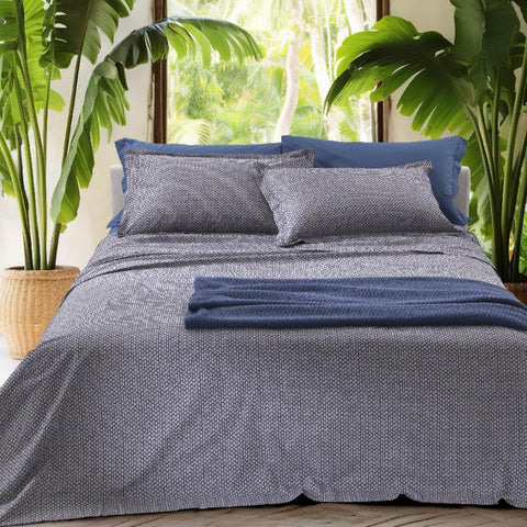 Completo Lenzuola Mirabello Paisley Winter Cottage in Percalle