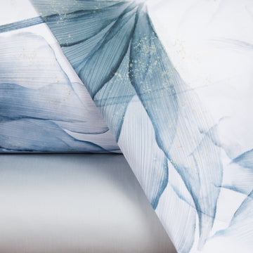 Completo Lenzuola Mirabello Abstract flower Floreale in Raso di cotone