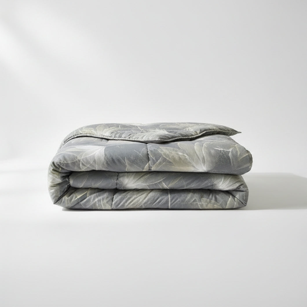 Trapunta Mirabello Abstract flower Floreale in Raso di cotone