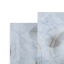 Completo Lenzuola Carrara Paper Moderno in Percalle
