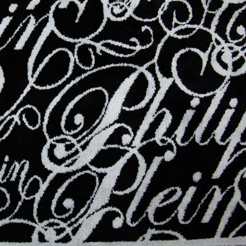 Telo Bagno Philipp Plein Script Moderno in Spugna