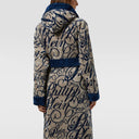 Accappatoio con Cappuccio Philipp Plein Script Moderno in Spugna