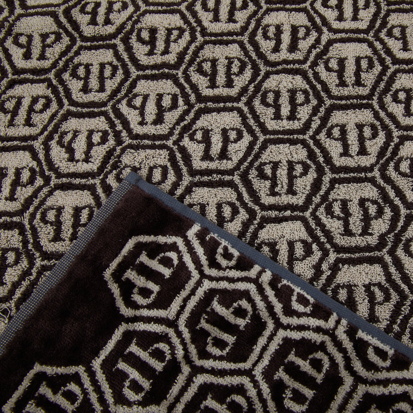 Telo Bagno Philipp Plein Pattern Moderno in Spugna