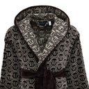 Accappatoio con Cappuccio Philipp Plein Pattern Moderno in Spugna