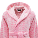 Accappatoio con Cappuccio Philipp Plein Pattern Moderno in Spugna