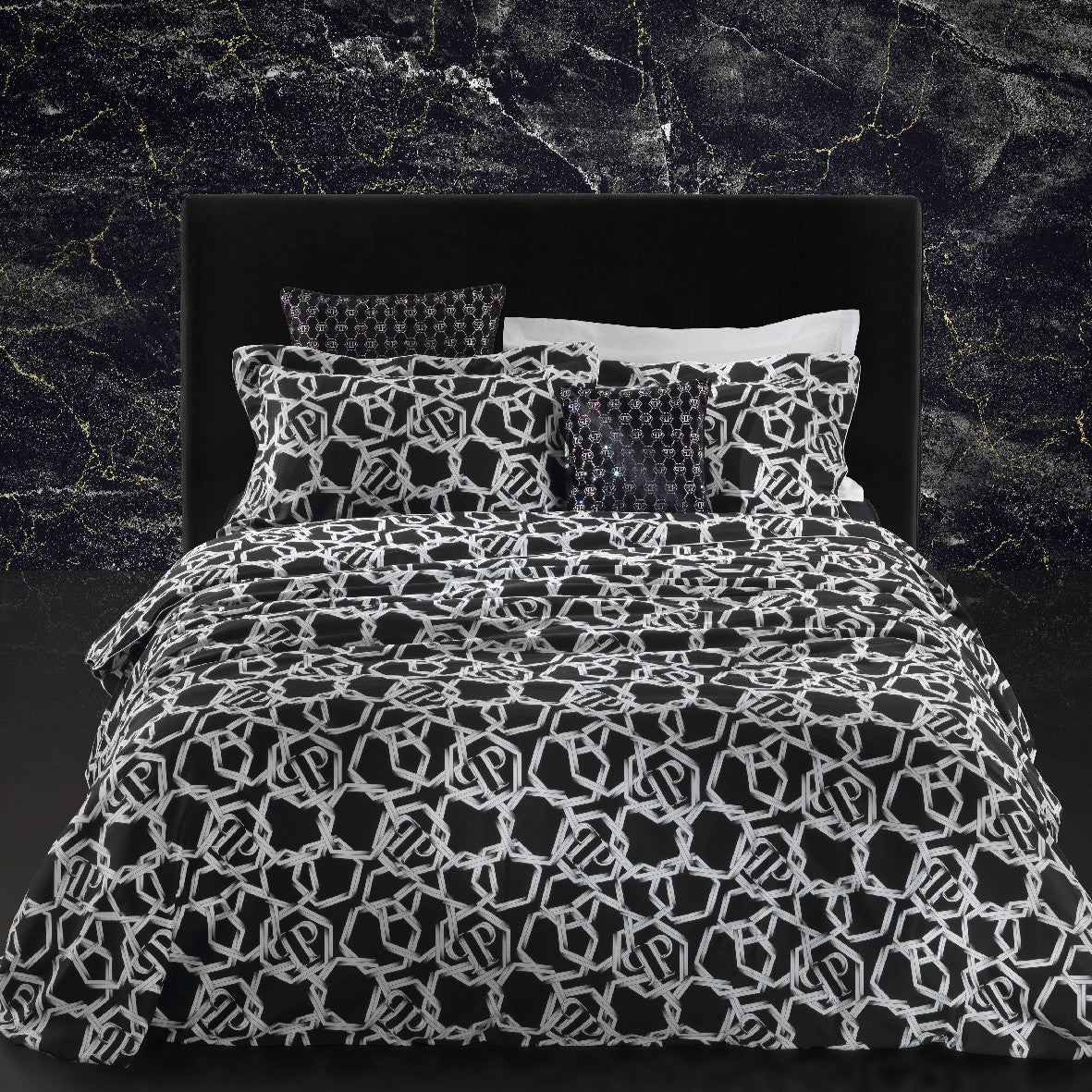 Completo Lenzuola Philipp Plein Chains Moderno in Raso di cotone