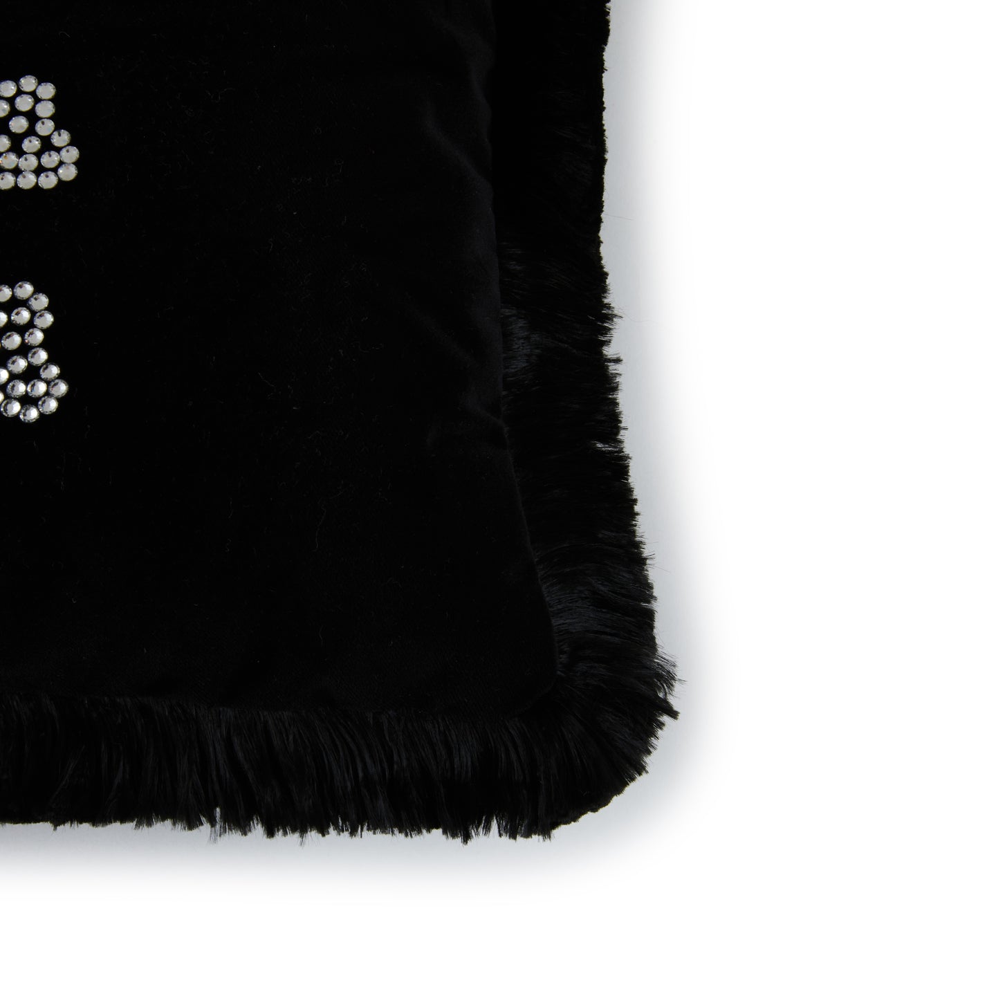 Cuscino d'arredo Philipp Plein Crystal skull Tinta Unita in Velluto