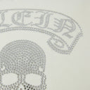 Cuscino arredo Philipp Plein Crystal skull Tinta Unita in Velluto