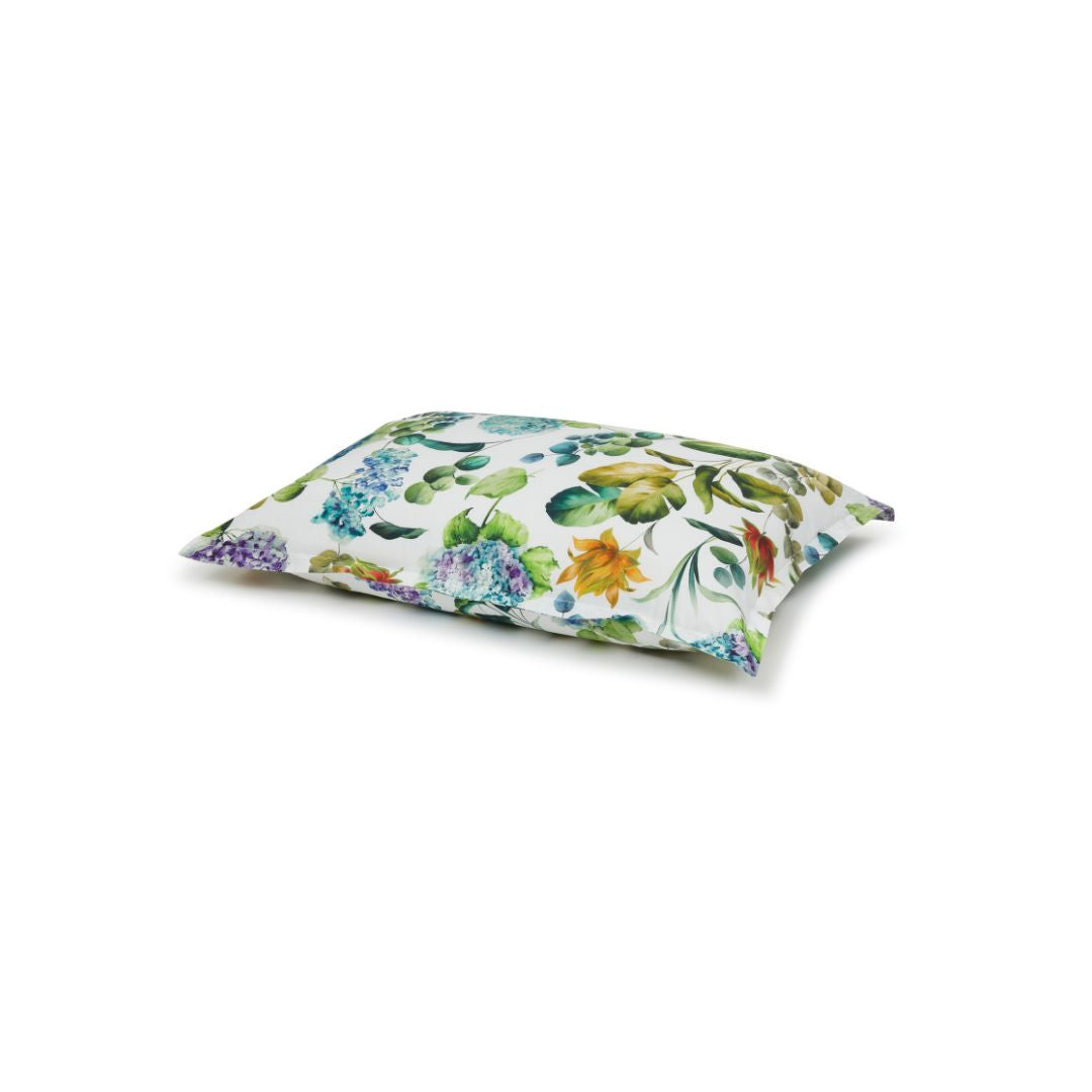 Completo Lenzuola Mirabello Hydrangea-jungle Floreale in Percalle