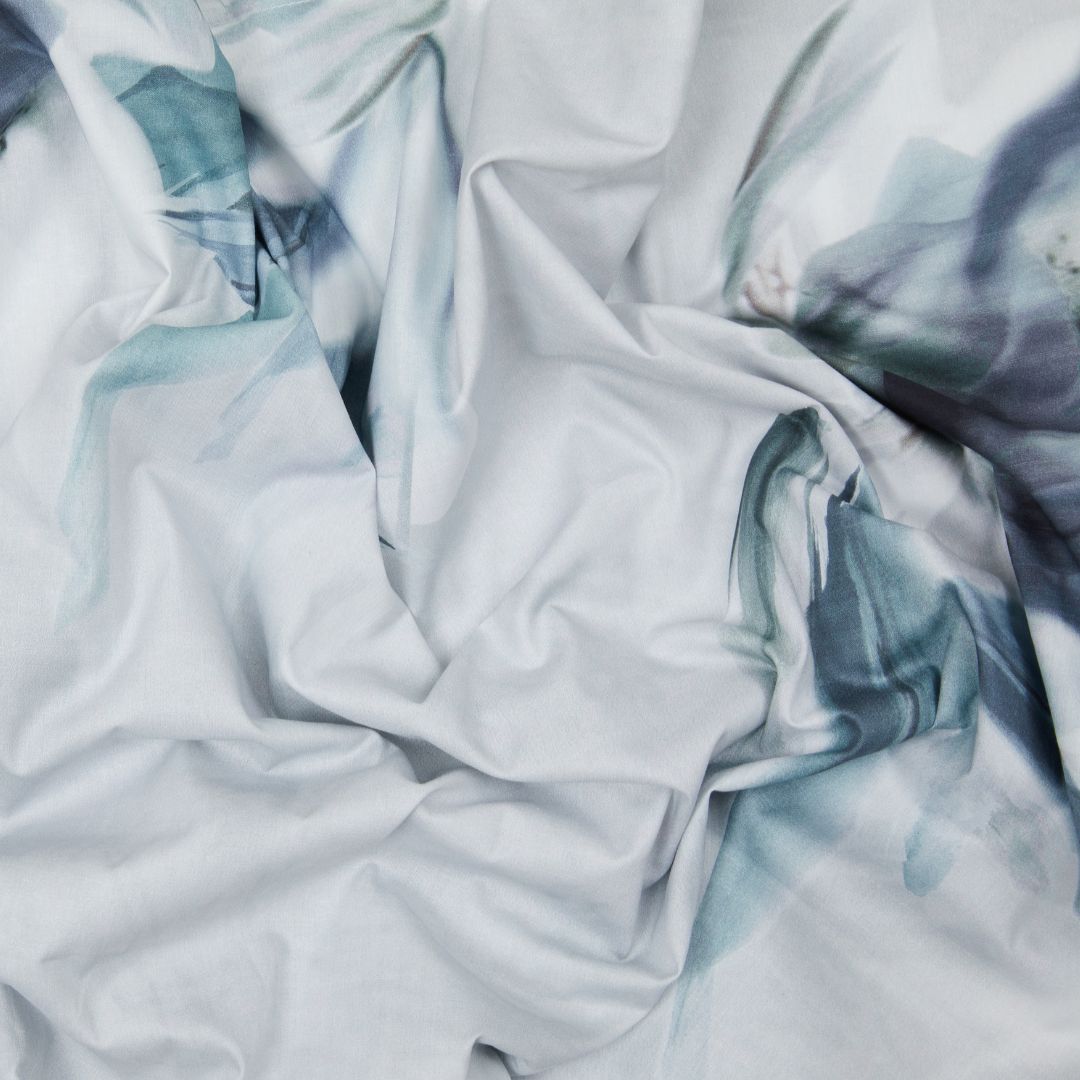 Completo Lenzuola Emporium Lago-d'argento Floreale in Percalle