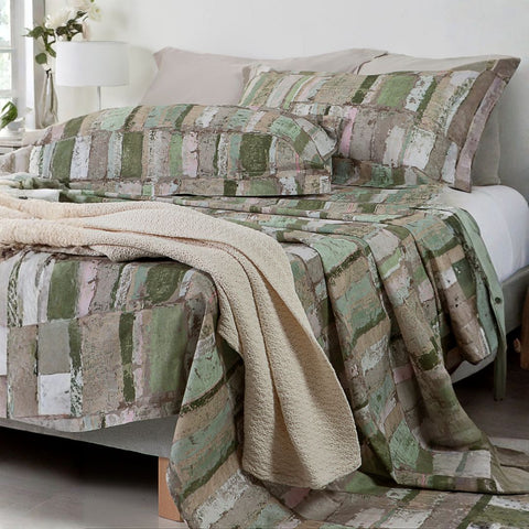 Completo Lenzuola Mirabello Mood Moderno in Percalle Luisiana