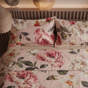 Copripiumino con federe Mirabello Vanity flowers Floreale in Raso di cotone