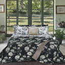 Telo arredo Copridivano in Plaid Grandecor Mirabello Nocturnal Floreale in Velluto e Raso