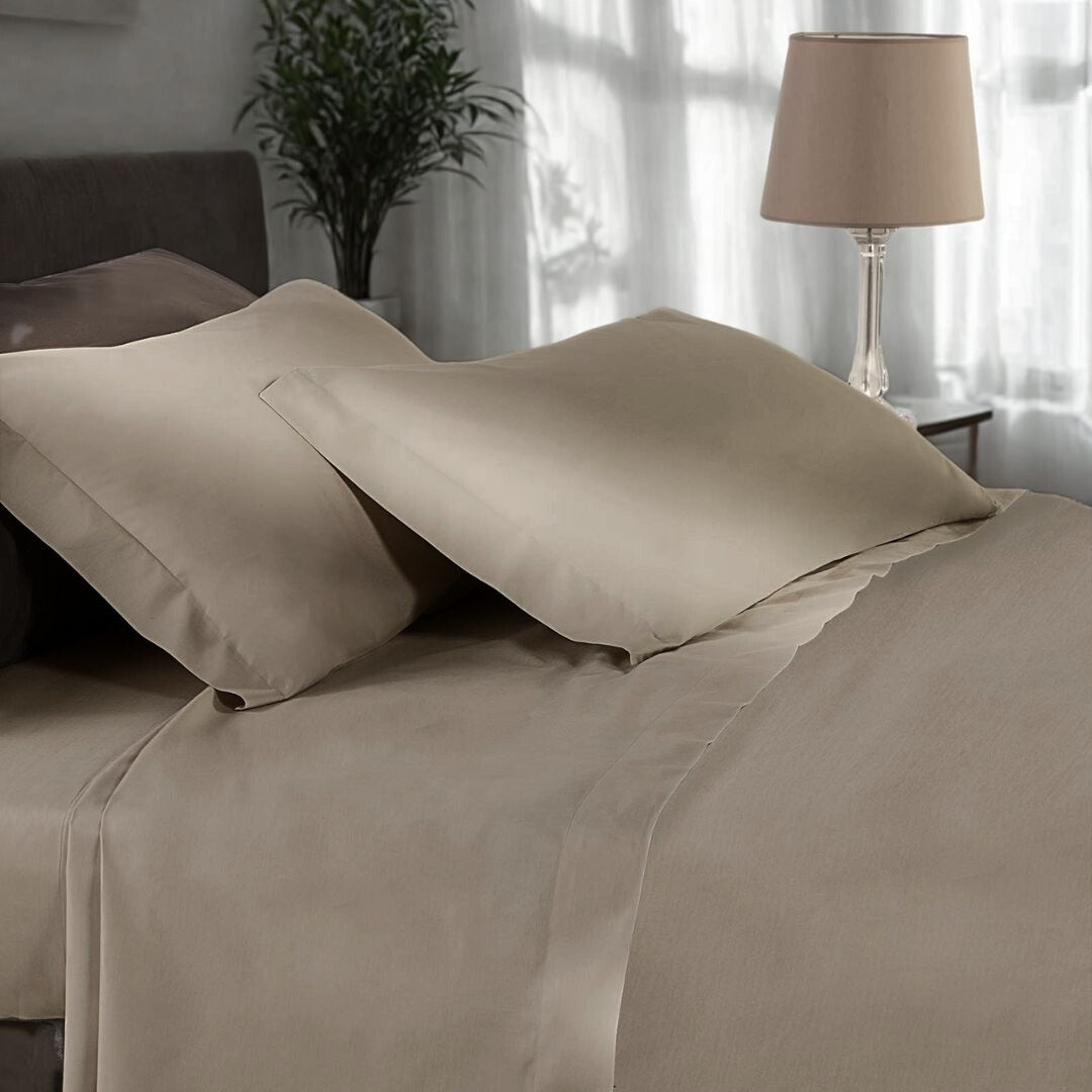 Completo Lenzuola Mirabello Luisiana Louisiana Tinta Unita in Percalle Luisiana