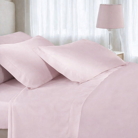 Completo Lenzuola Mirabello Louisiana Tinta Unita in Percalle Luisiana