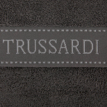 Asciugamano con Ospite Trussardi Ribbon Tinta Unita in Spugna