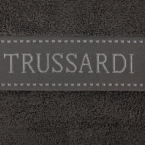 Asciugamano con Ospite Trussardi Ribbon Tinta Unita in Spugna