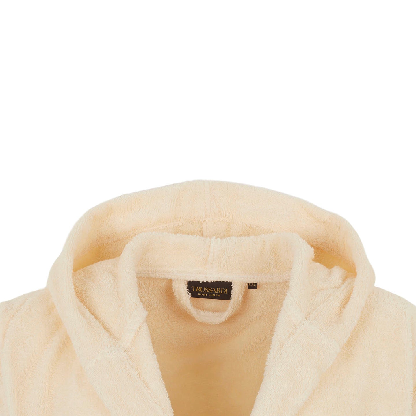 Accappatoio con Cappuccio Trussardi Ribbon Tinta Unita in Cotone