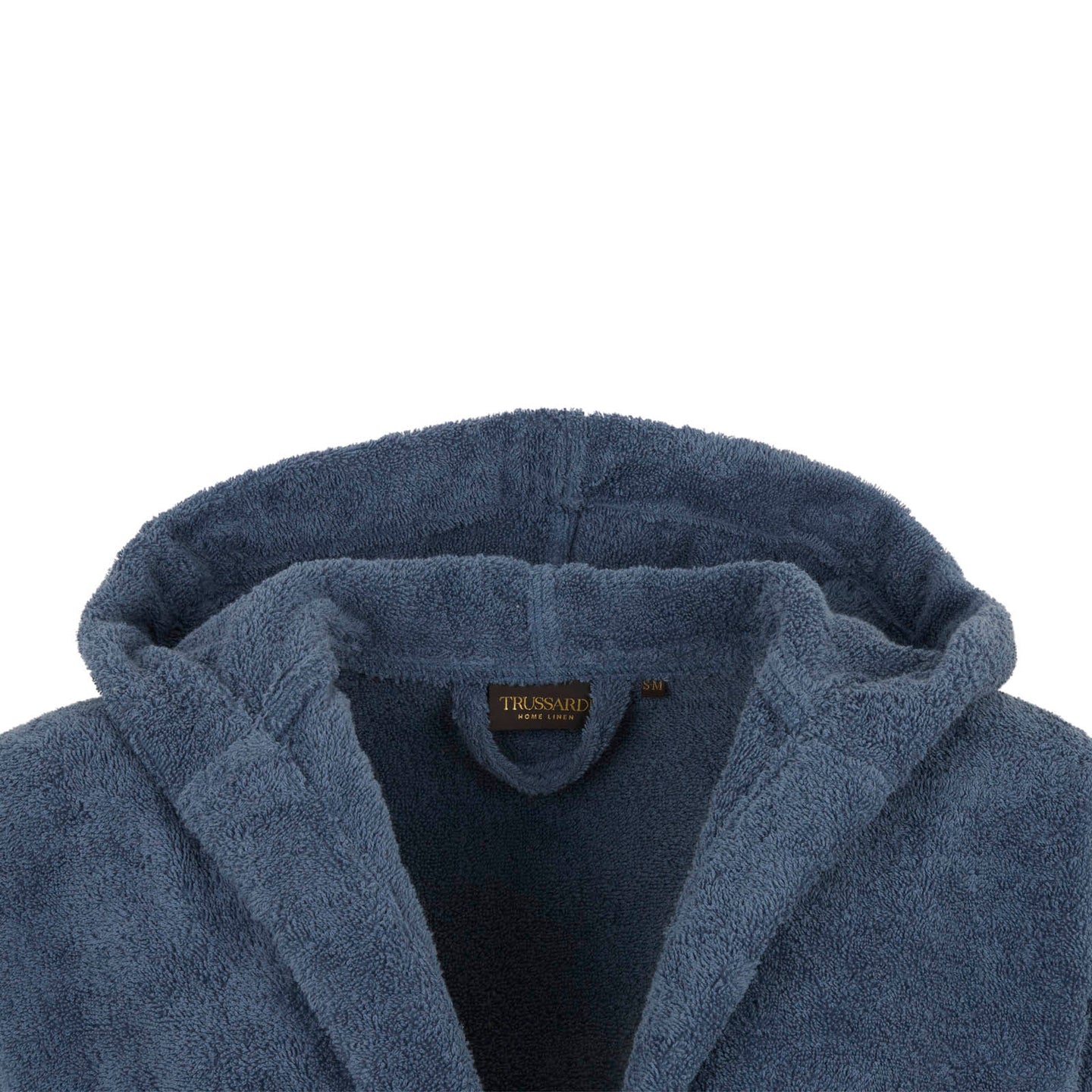 Accappatoio con Cappuccio Trussardi Ribbon Tinta Unita in Cotone