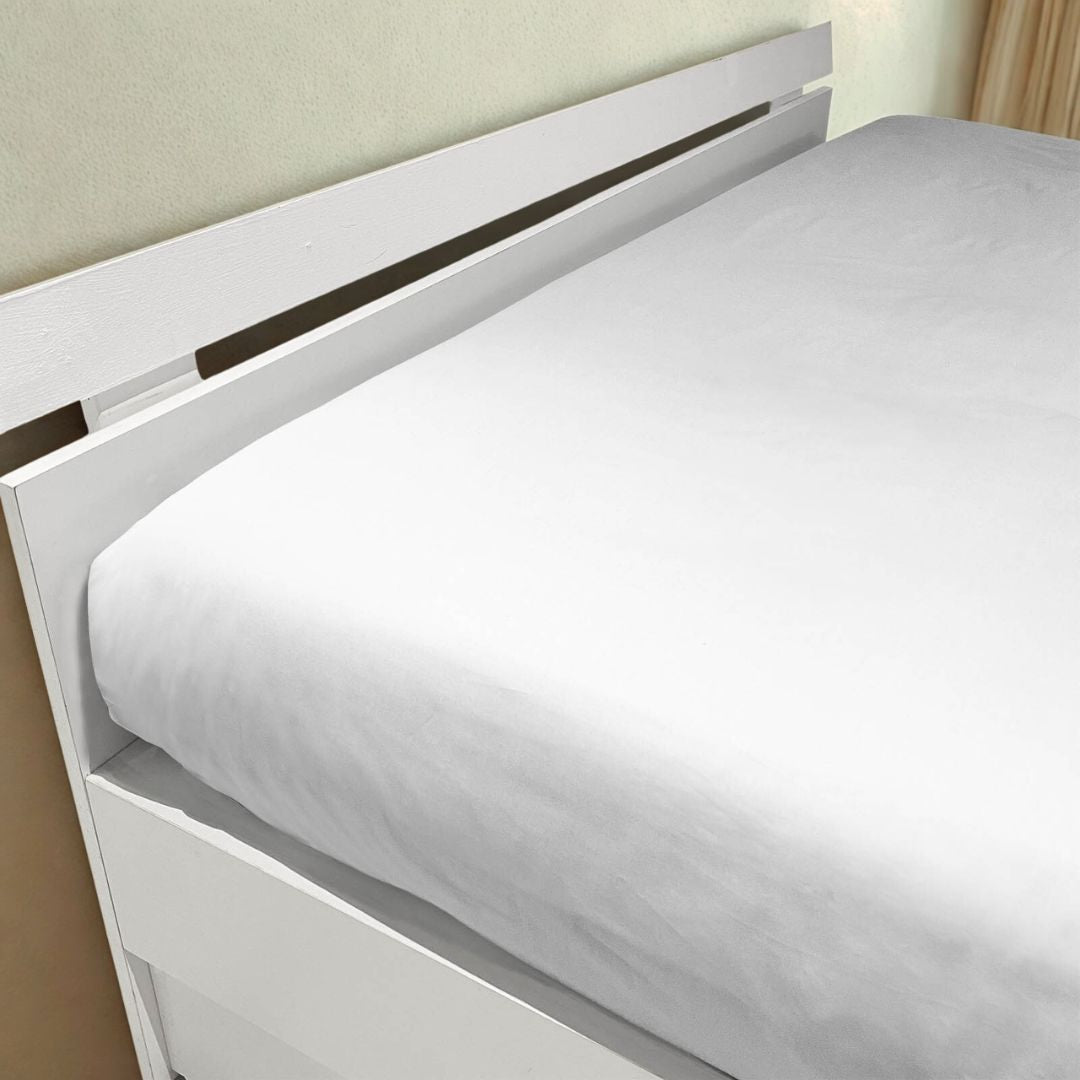 Completo Lenzuola Mirabello Luisiana Louisiana Tinta Unita in Percalle Luisiana