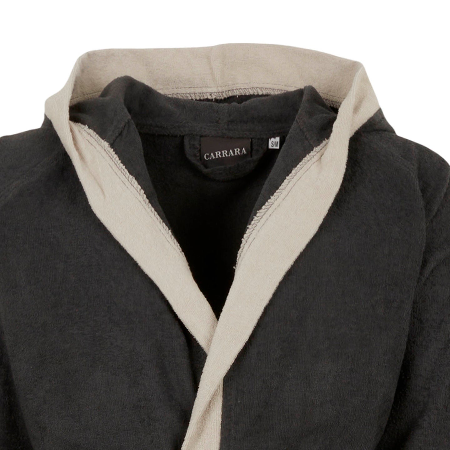 Accappatoio con Cappuccio Carrara Fyber Voyage Moderno in Spugna