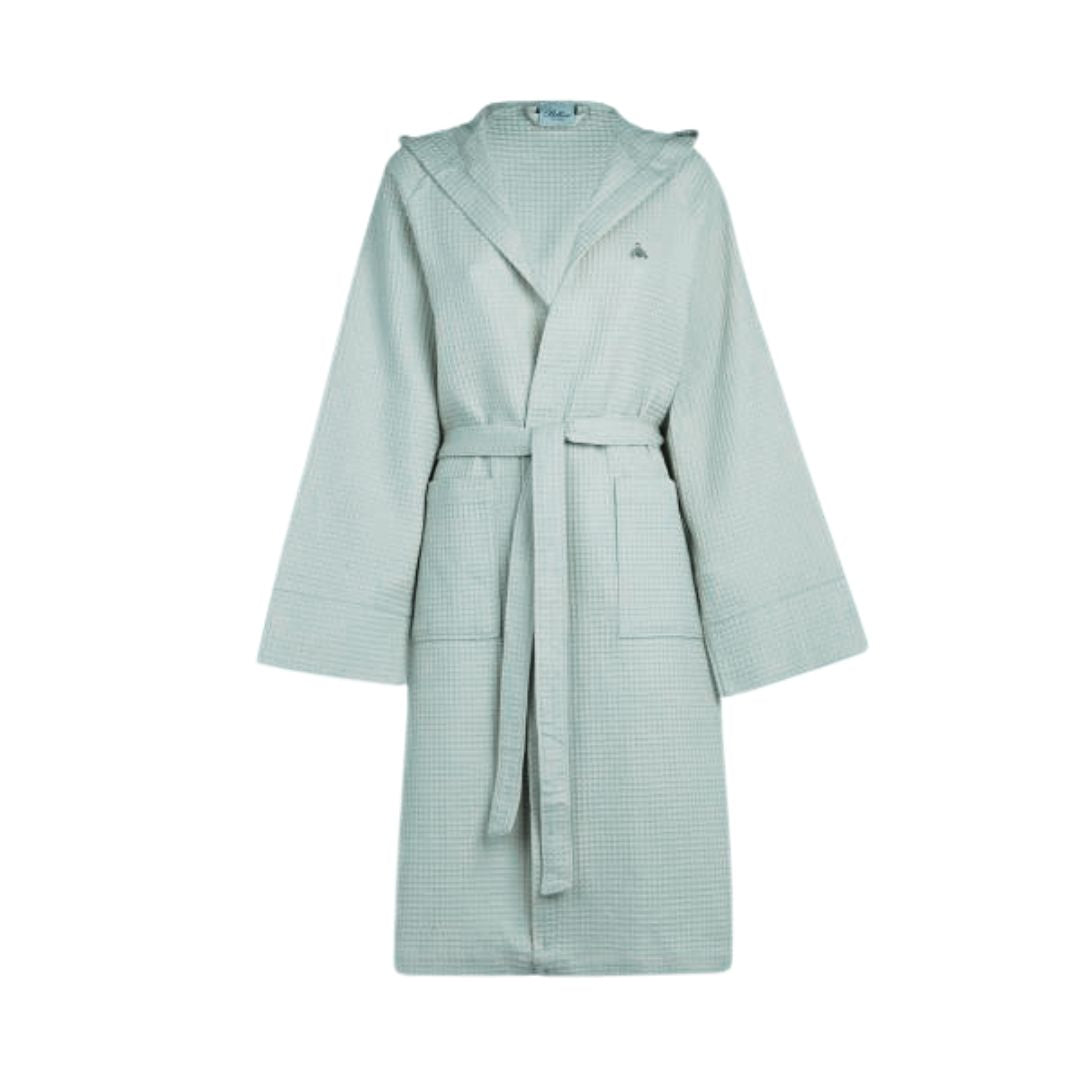 Accappatoio con Cappuccio Bellora Ape Tinta Unita in Nido d'ape