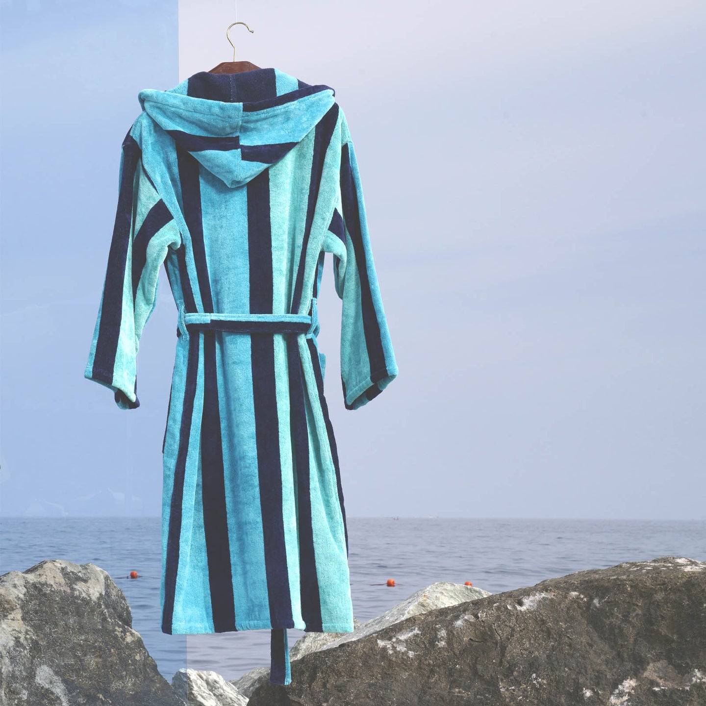 Accappatoio con Cappuccio Carrara Bayhibe Moderno in Spugna