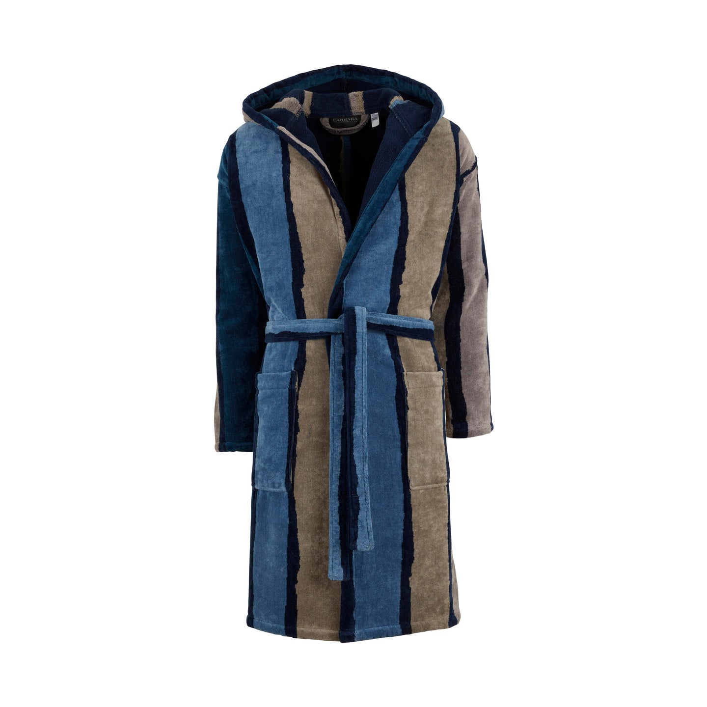 Accappatoio con Cappuccio Carrara Amorgos Moderno in Spugna