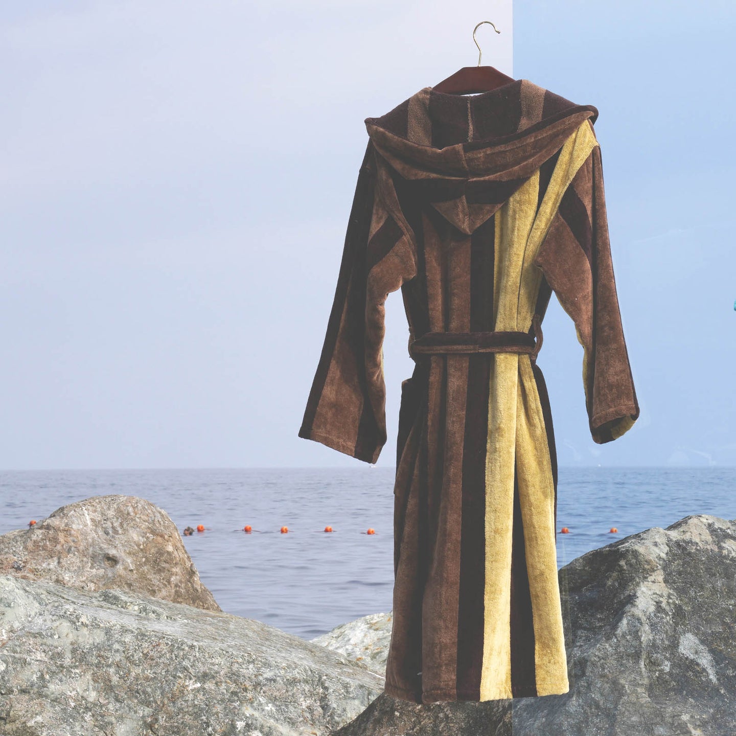 Accappatoio con Cappuccio Carrara Bayhibe Moderno in Spugna