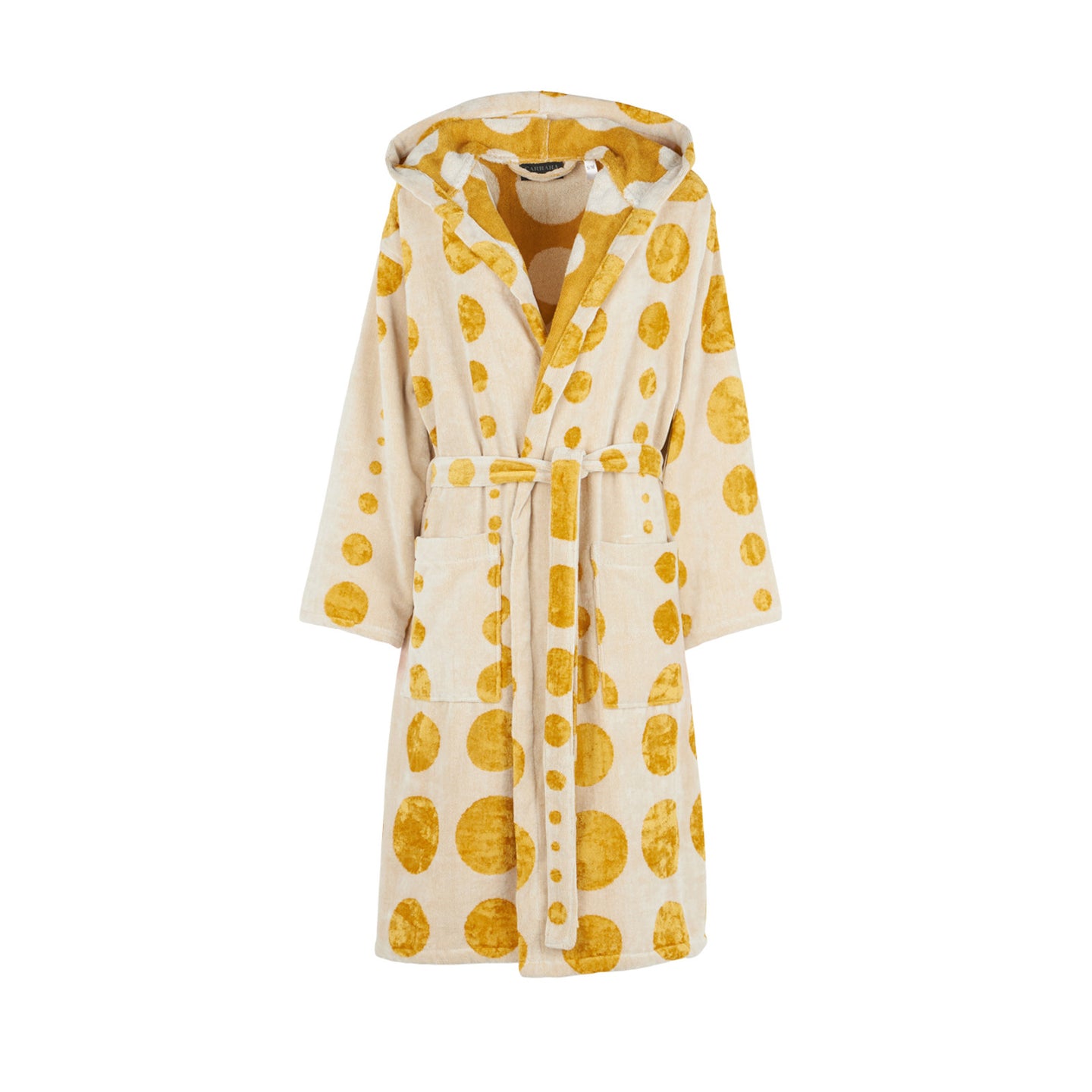 Accappatoio con Cappuccio Carrara Gold bubbles Moderno in Spugna