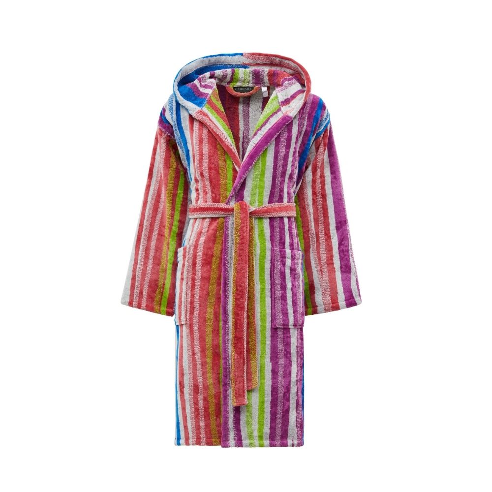 Accappatoio con Cappuccio Carrara Shangai Moderno in Spugna