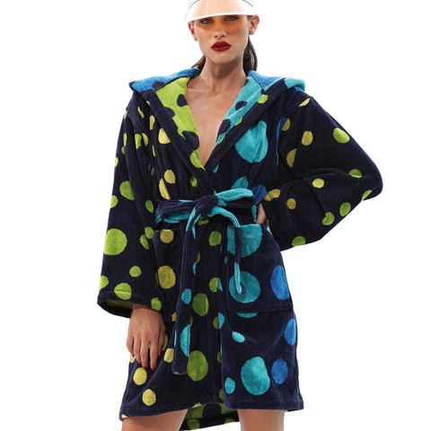 Accappatoio con Cappuccio Carrara Los-roques Moderno in Cotone