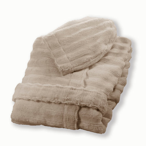 Accappatoio con Cappuccio Carrara Fyber Luxury Tinta Unita in Spugna