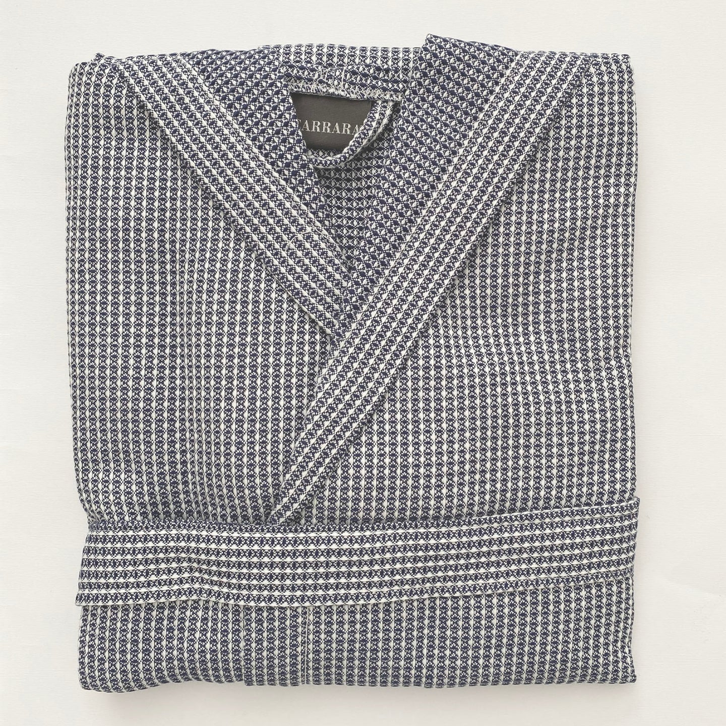 Accappatoio con Cappuccio Carrara Fyber Marsiglia Tinta Unita in Nido d'ape