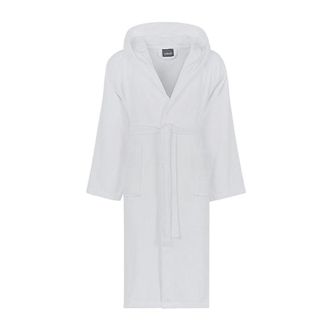 Accappatoio con Cappuccio Carrara Fyber Stripes Moderno in Spugna