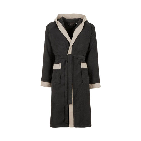 Accappatoio con Cappuccio Carrara Fyber Voyage Moderno in Spugna