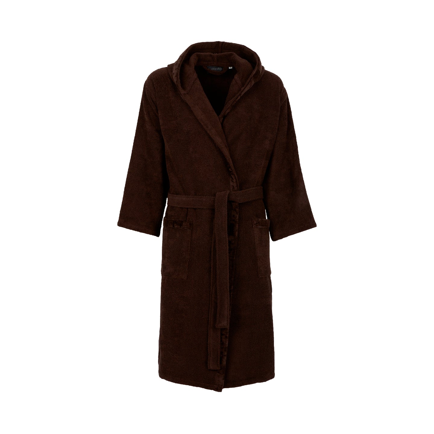 Accappatoio con Cappuccio Carrara Fyber New Fyber Tinta Unita in Cotone