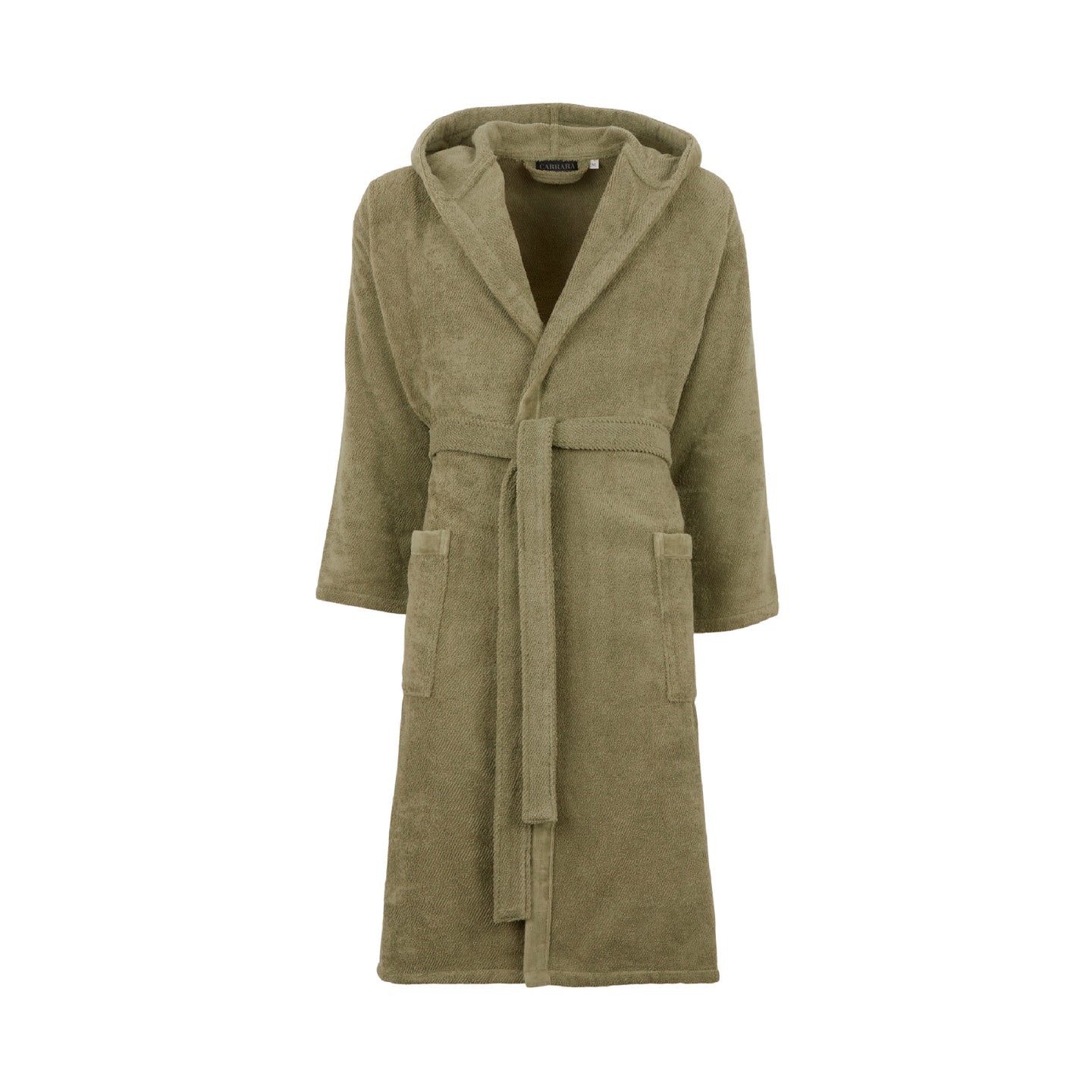 Accappatoio con Cappuccio Carrara Fyber New Fyber Tinta Unita in Cotone