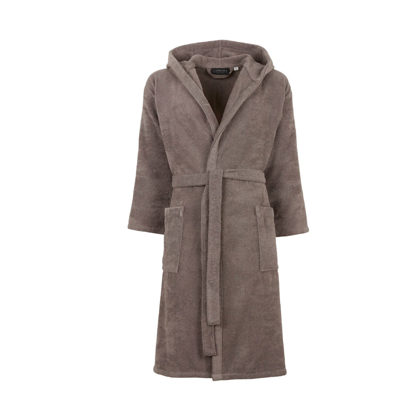 Accappatoio con Cappuccio Carrara Fyber New Fyber Tinta Unita in Cotone