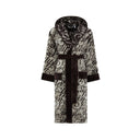 Accappatoio con Cappuccio Philipp Plein Script Moderno in Spugna